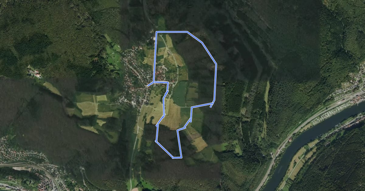 Маршрут Rundwanderweg Darsberger Kapelle 7: Lanzenbach-Weg на спутниковом снимке