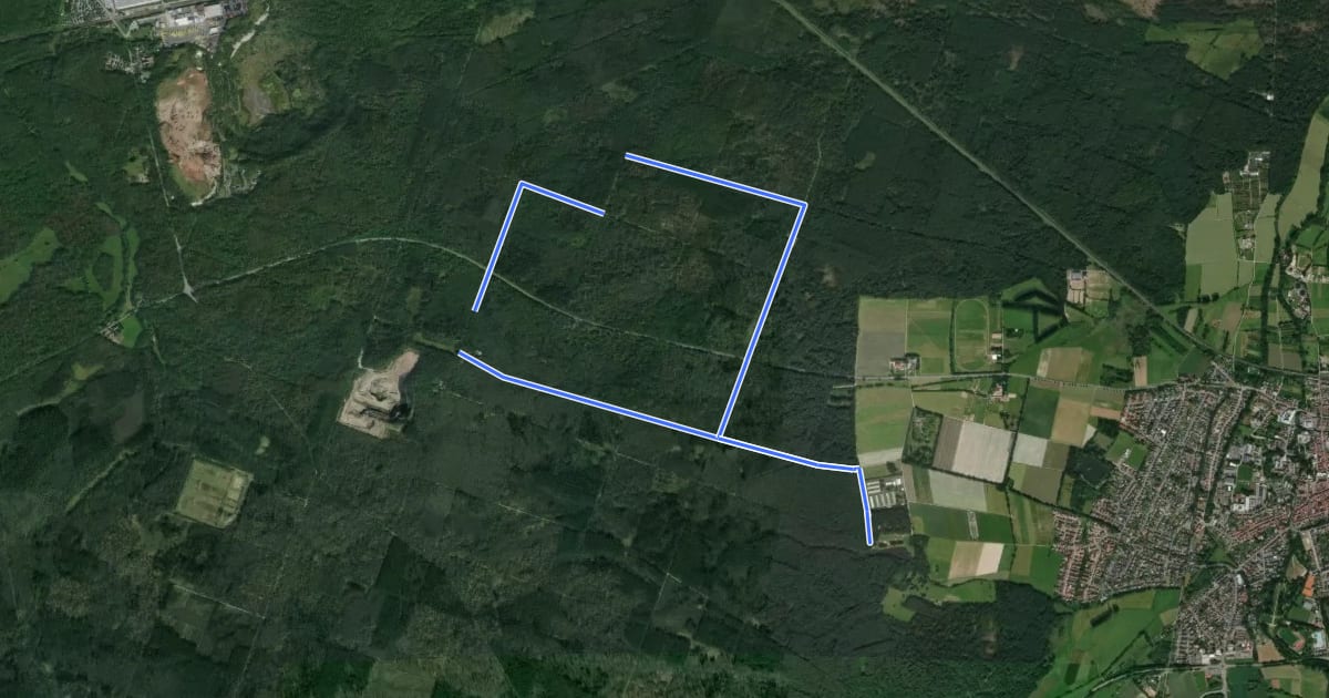 Маршрут Rundwanderweg Dieburg Spießfeld 4: Mainzer-Berg-Weg на спутниковом снимке