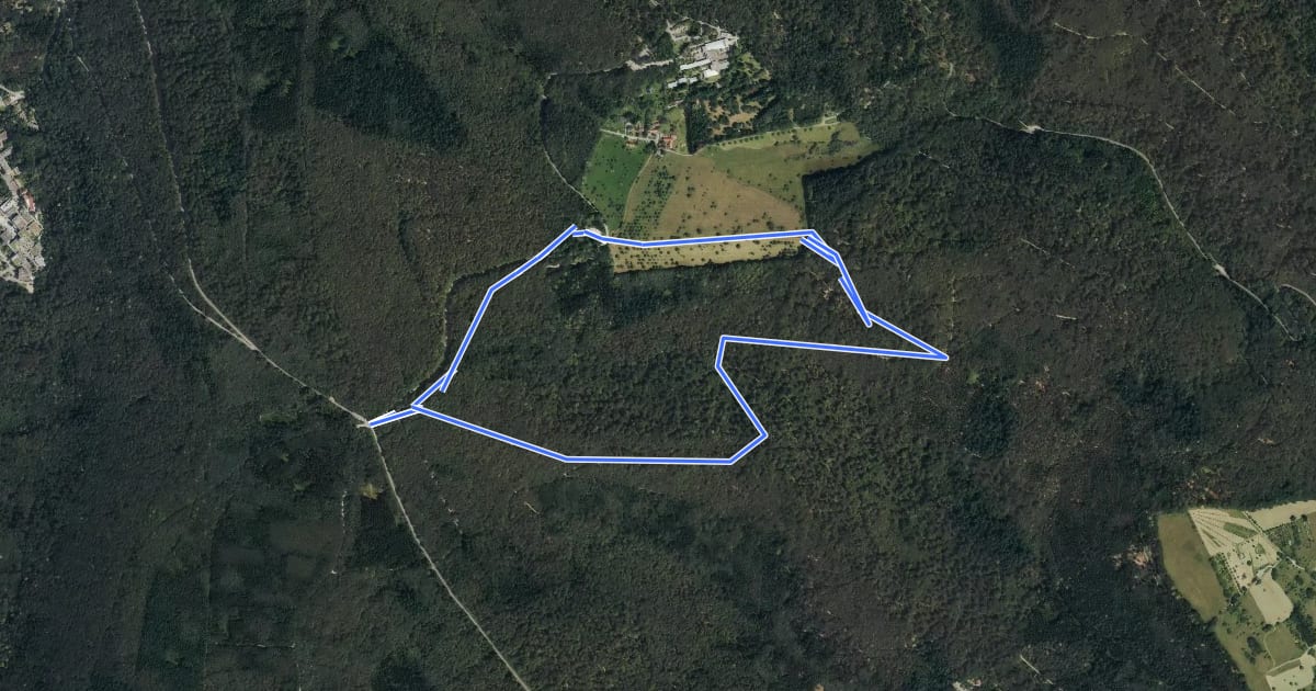 Маршрут Rundwanderweg Drei Eichen 7: Stephanshütten-Weg на спутниковом снимке