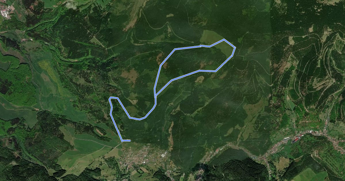 Маршрут Rundwanderweg - Drei Hüttentour на спутниковом снимке