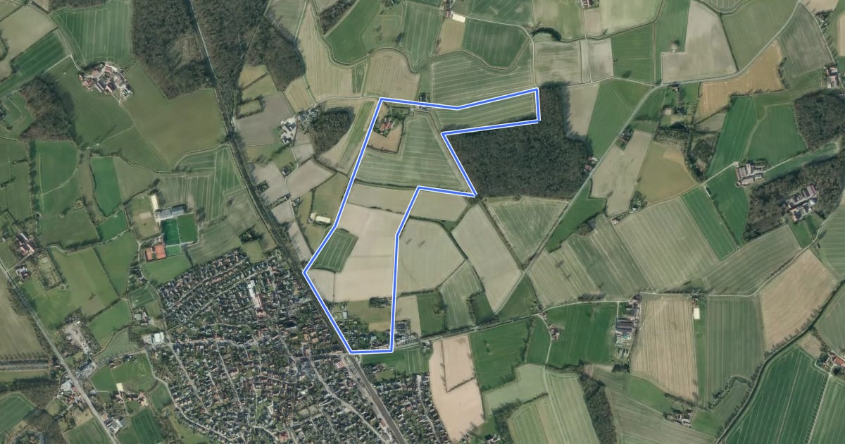 Маршрут Rundwanderweg durch den Hagedorn на спутниковом снимке
