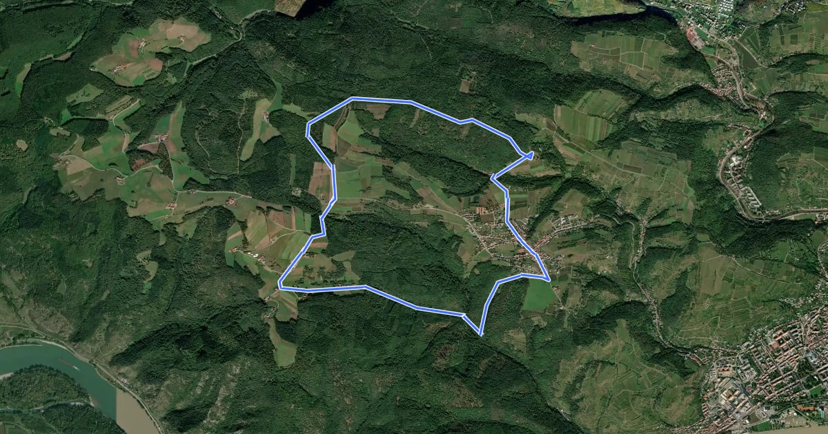 Маршрут Rundwanderweg Egelsee - Scheibenhof на спутниковом снимке