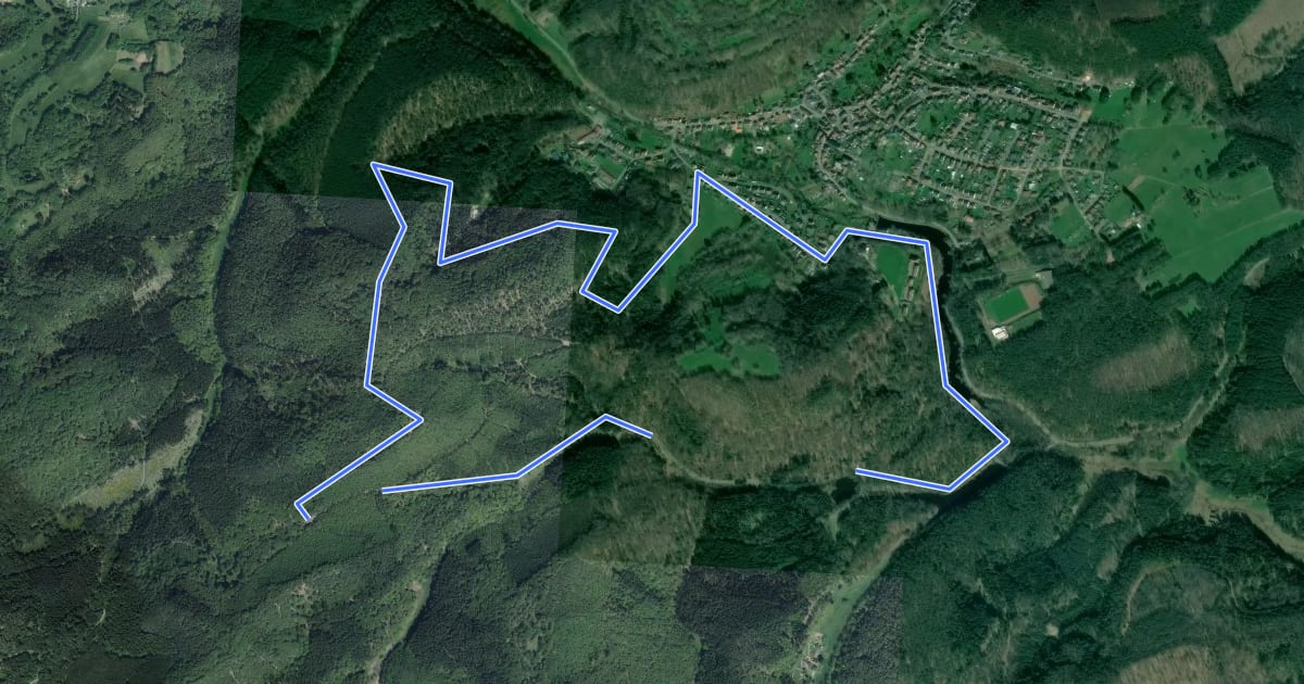 Маршрут Rundwanderweg Eppenbrunn 4 на спутниковом снимке