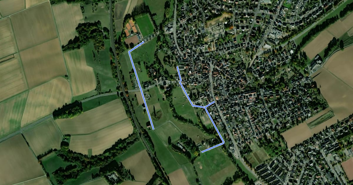 Маршрут Rundwanderweg Erbach 1 Mühlenwanderweg на спутниковом снимке