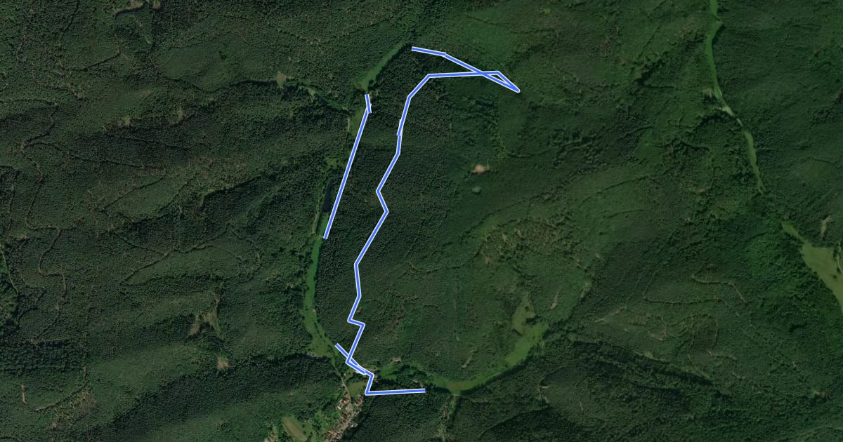 Маршрут Rundwanderweg Erfweiler 57 на спутниковом снимке