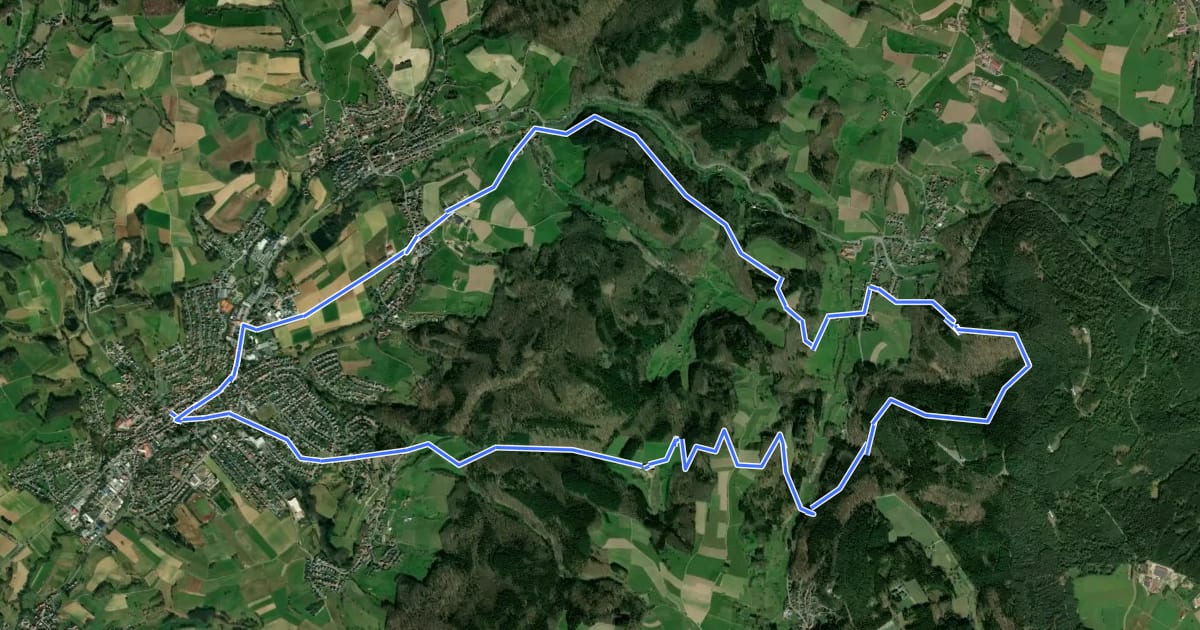 Маршрут Rundwanderweg Fürth 3: Kapellenweg на спутниковом снимке