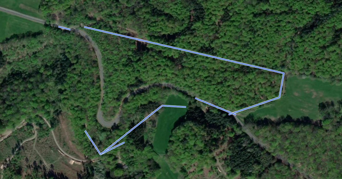 Маршрут Rundwanderweg F1 на спутниковом снимке