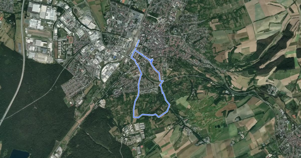 Маршрут Rundwanderweg Feldkirchle на спутниковом снимке