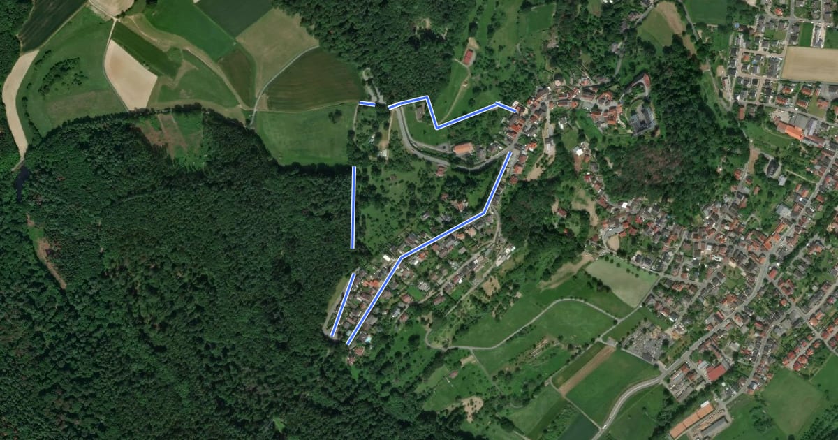 Маршрут Rundwanderweg Fischbachtal Riedbusch 2: Schloss-Weg на спутниковом снимке