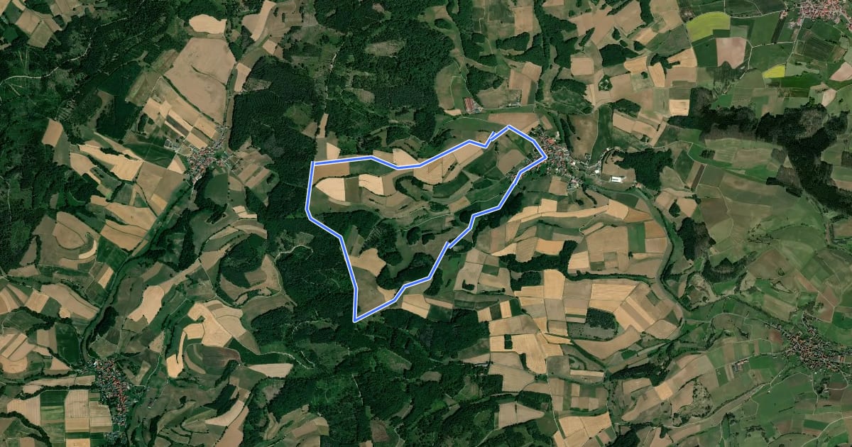 Маршрут Rundwanderweg Franzosenstraße C3 на спутниковом снимке