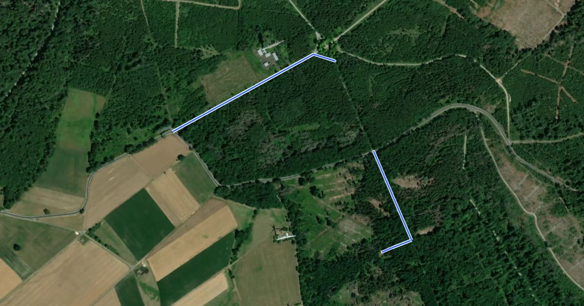 Маршрут Rundwanderweg Franzosentriesch 13 на спутниковом снимке