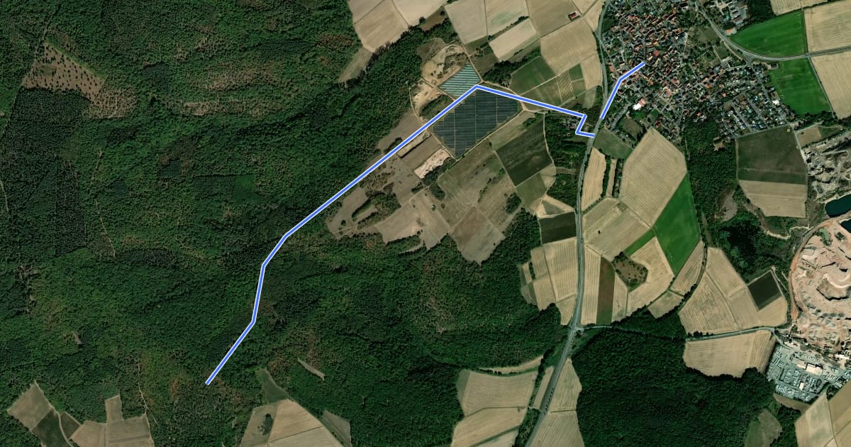 Маршрут Rundwanderweg Frei-Laubersheim 24 на спутниковом снимке