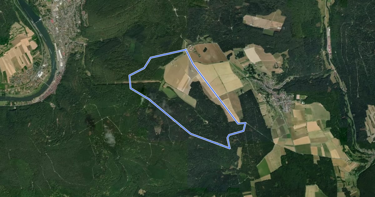 Маршрут Rundwanderweg Freudenberg, F3, Dürrhof-Weg на спутниковом снимке
