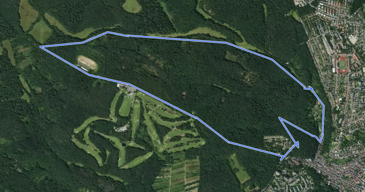 Маршрут Rundwanderweg Fuchs на спутниковом снимке