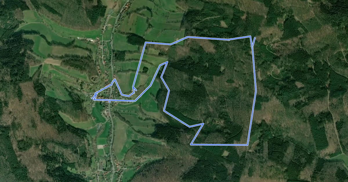 Маршрут Rundwanderweg Gammelsbach 2 : Sensbacher-Höhe-Weg на спутниковом снимке