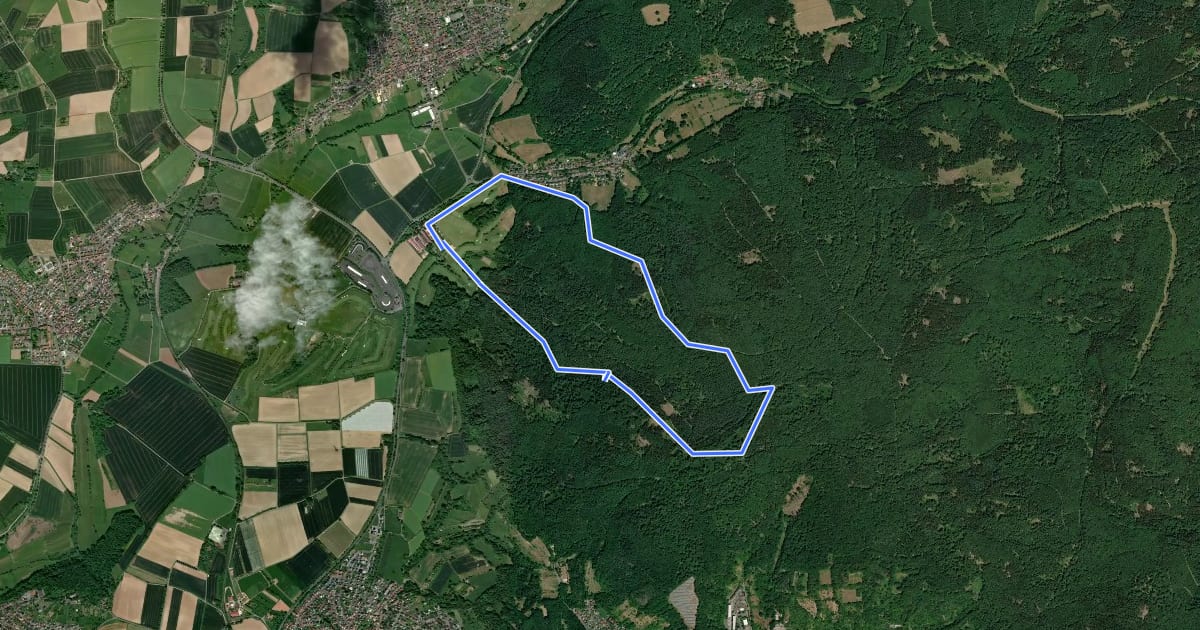 Маршрут Rundwanderweg "Golfplatz" Nr.2 на спутниковом снимке