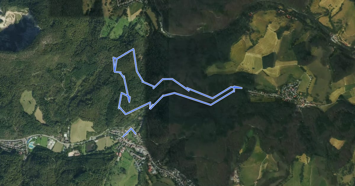 Маршрут Rundwanderweg Gorxheimertal 1: Wachenberg-Weg на спутниковом снимке