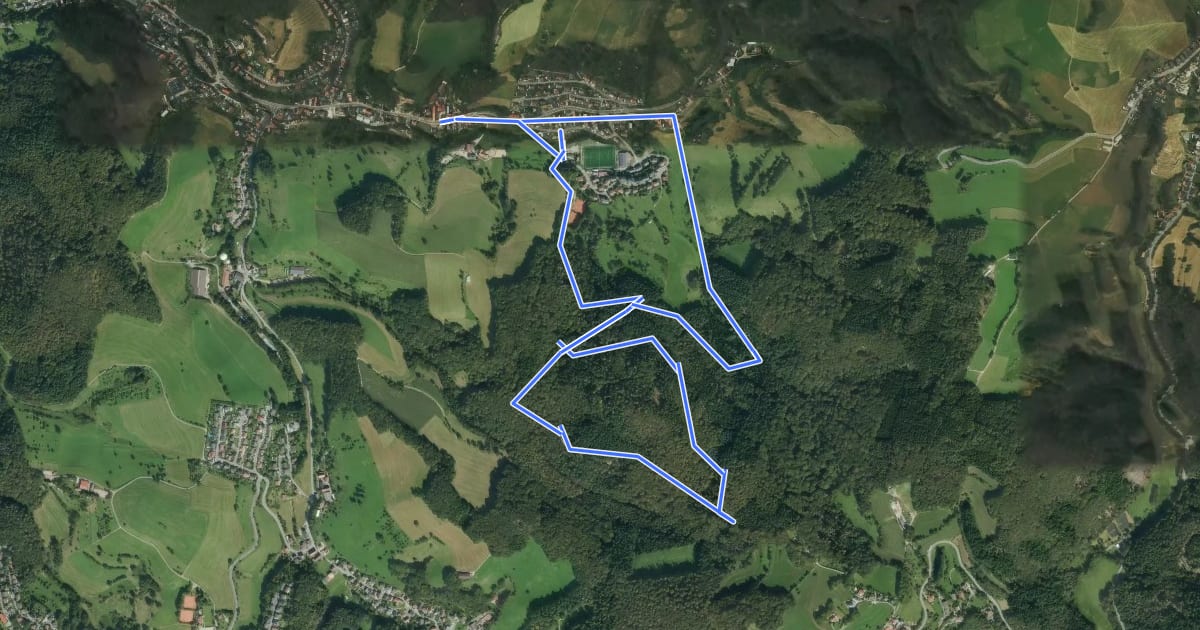 Маршрут Rundwanderweg Gorxheimertal 10: Daumberg-Weg на спутниковом снимке