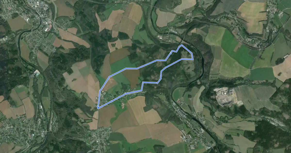 Маршрут Rundwanderweg Grünberg на спутниковом снимке