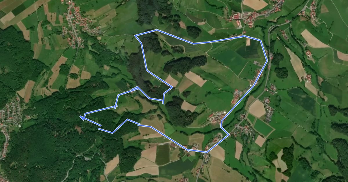 Маршрут Rundwanderweg Gumpen 2 на спутниковом снимке