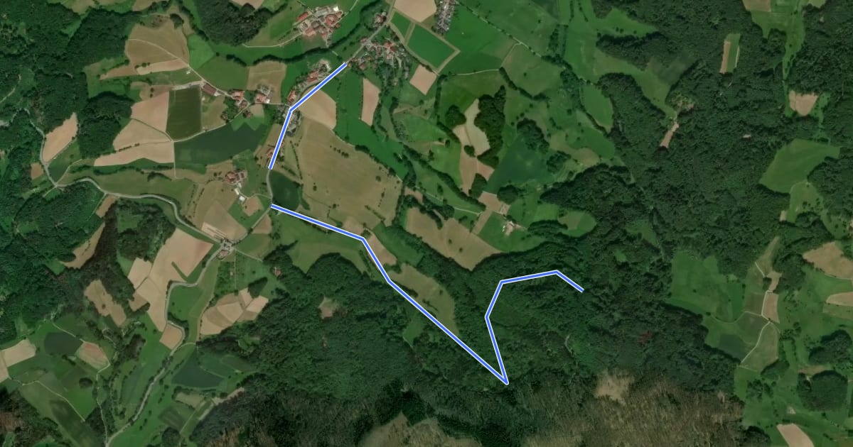 Маршрут Rundwanderweg Gumpen 3 на спутниковом снимке