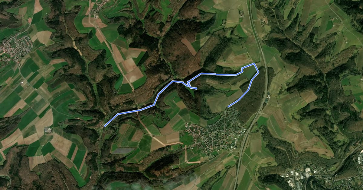 Маршрут Rundwanderweg Höheinöd 4: Ramerfelstour на спутниковом снимке