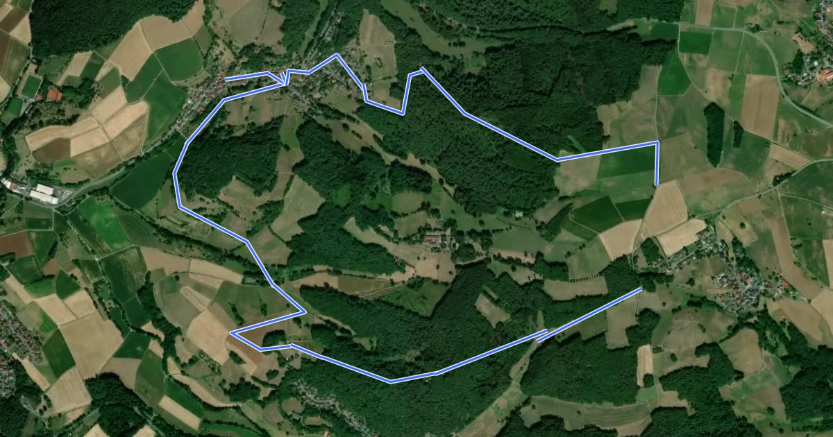 Маршрут Rundwanderweg Höllerbach 1 : Schludroff-Weg на спутниковом снимке
