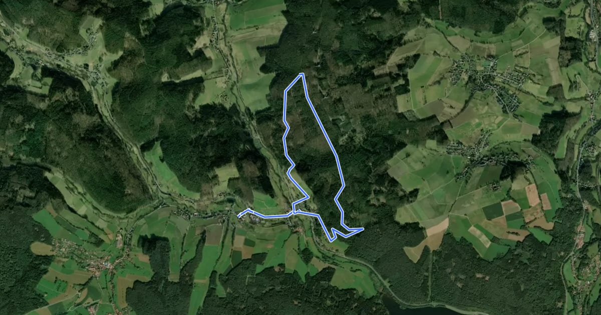 Маршрут Rundwanderweg Hüttental 6: Geisberg-Weg на спутниковом снимке