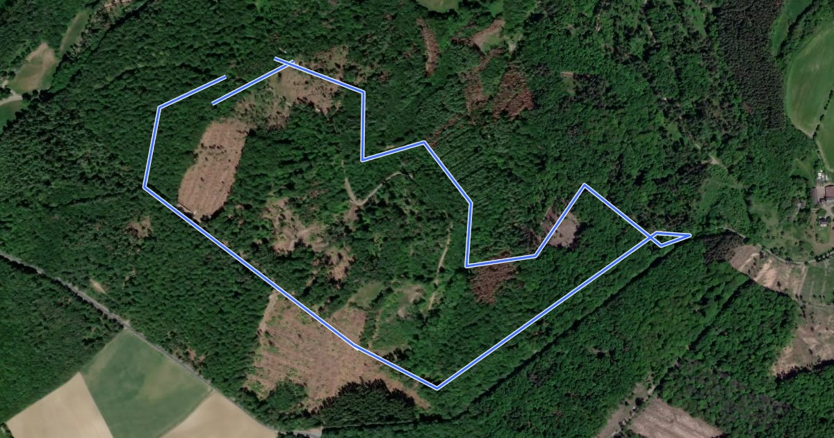 Маршрут Rundwanderweg H1 на спутниковом снимке