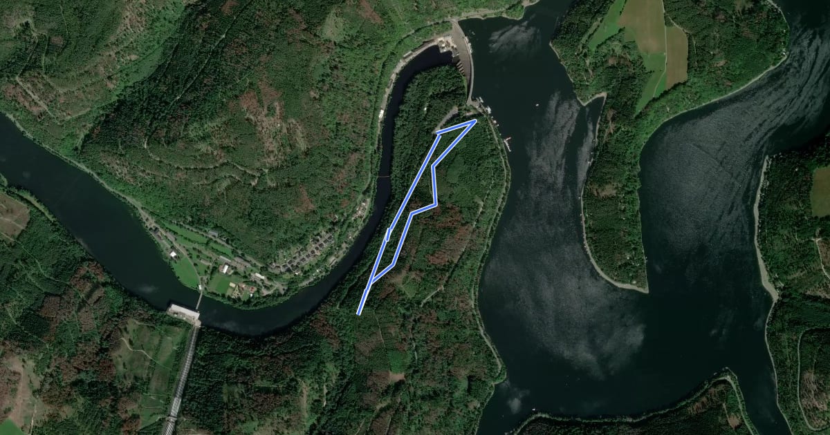 Маршрут Rundwanderweg H1 на спутниковом снимке