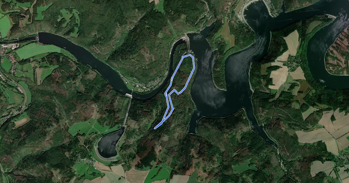 Маршрут Rundwanderweg H2 на спутниковом снимке