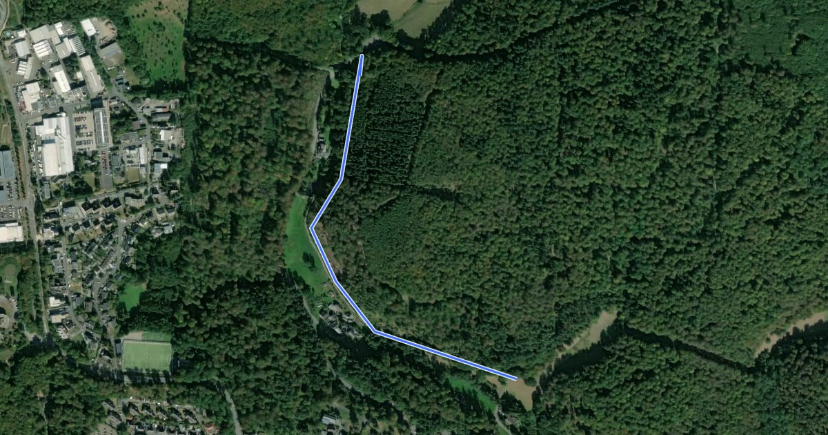 Маршрут Rundwanderweg Hadert 2 на спутниковом снимке