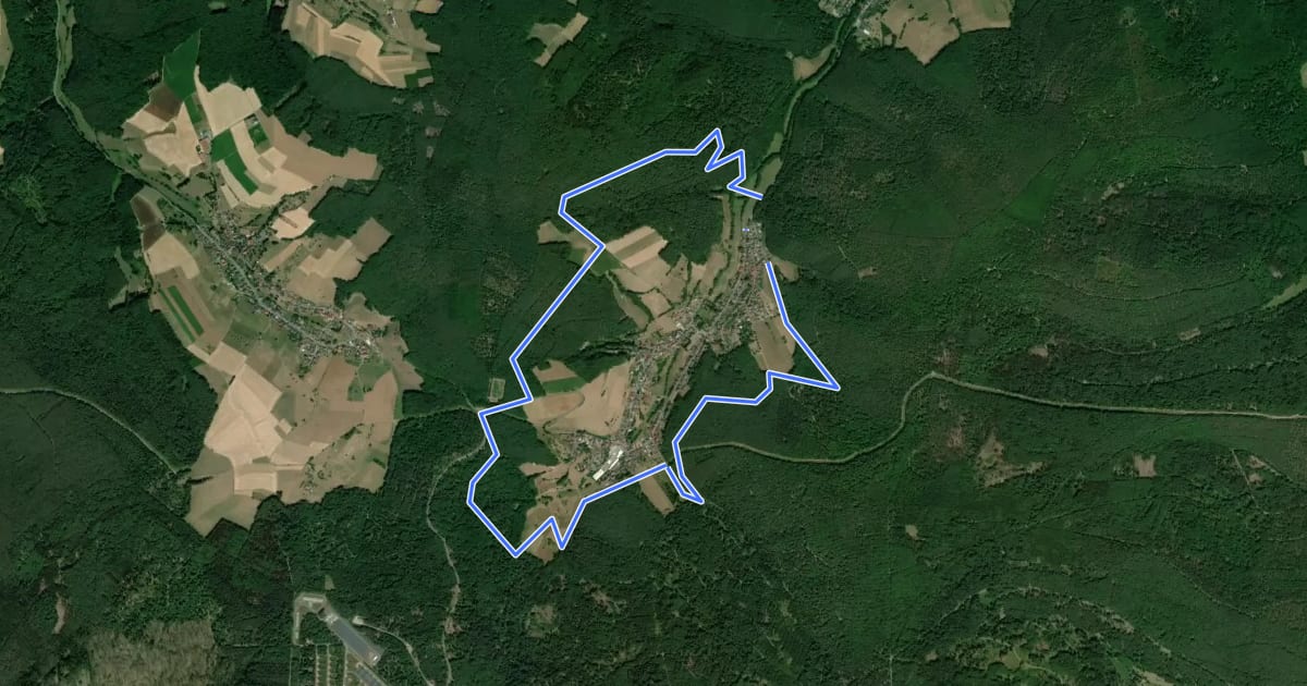 Маршрут Rundwanderweg Haingrund 1 : Haingrund-Weg на спутниковом снимке