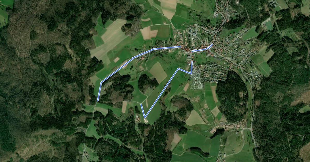 Маршрут Rundwanderweg Hammelbach 4: Langklingerhof-Weg на спутниковом снимке