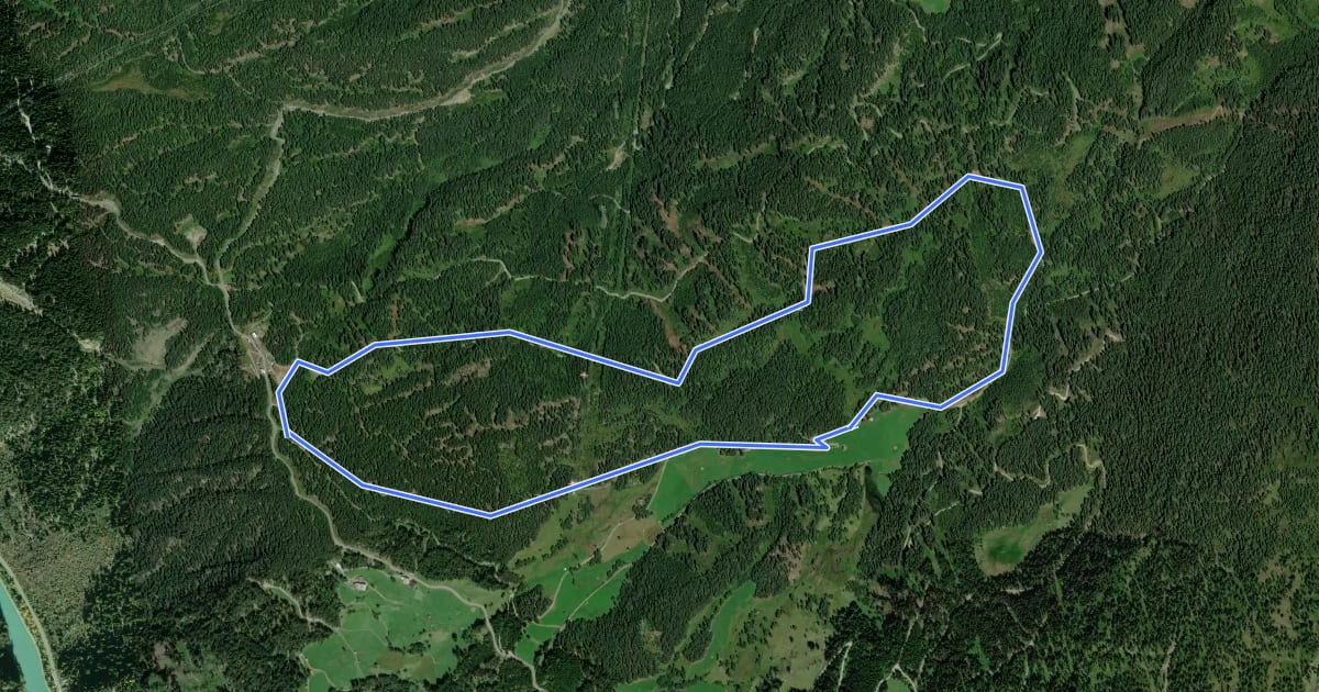 Маршрут Rundwanderweg Harbe на спутниковом снимке