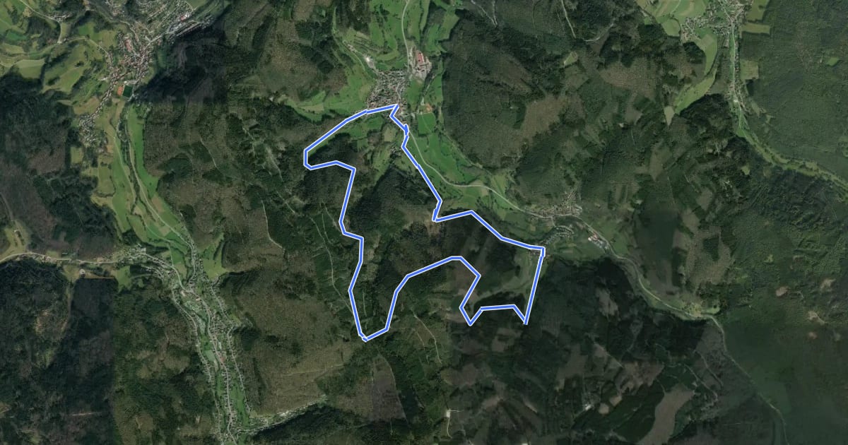 Маршрут Rundwanderweg Heddesbach 3: Wolfsgruben-Weg на спутниковом снимке