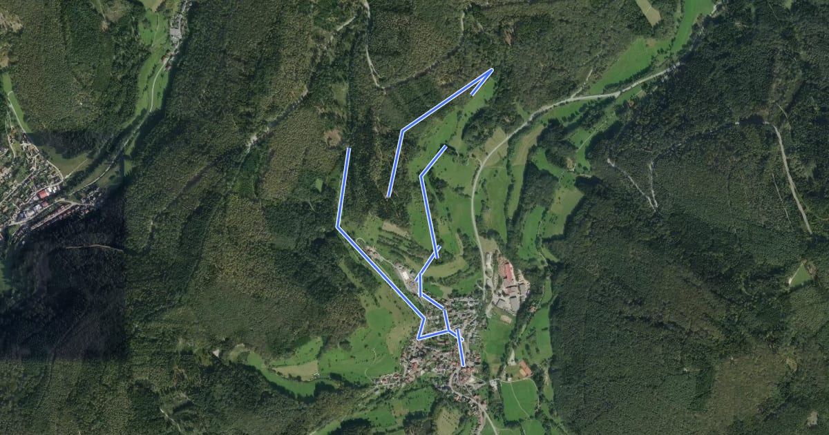 Маршрут Rundwanderweg Heddesbach 5 : Harfenburg-Weg на спутниковом снимке