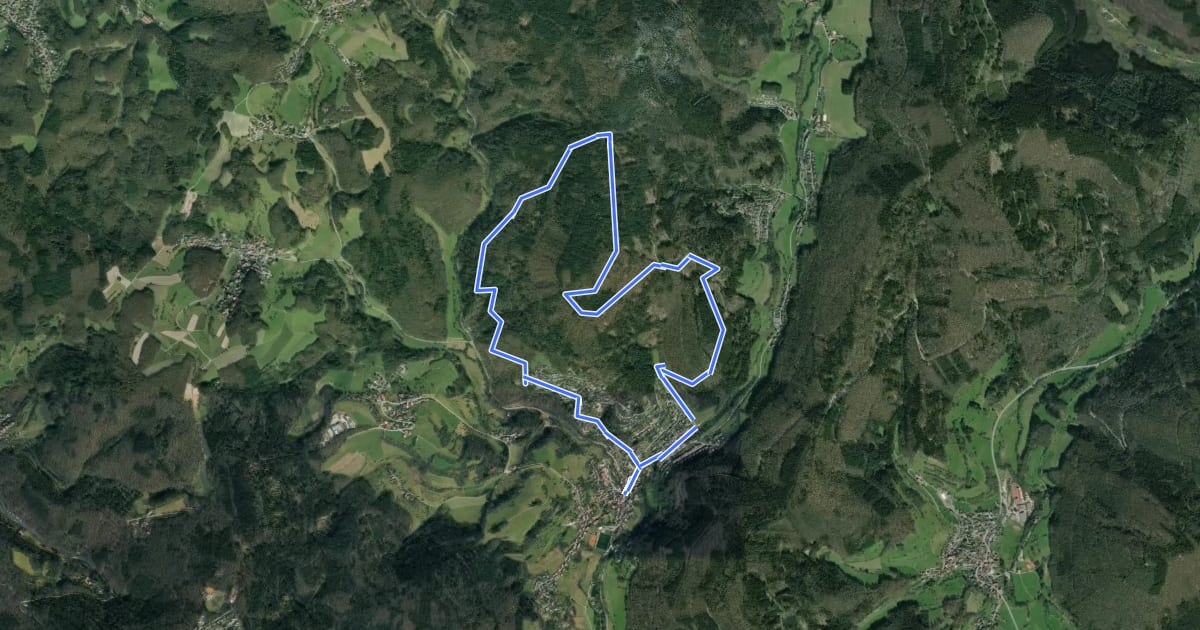 Маршрут Rundwanderweg Heiligkreuzsteinach 2: Geißberg-Weg на спутниковом снимке