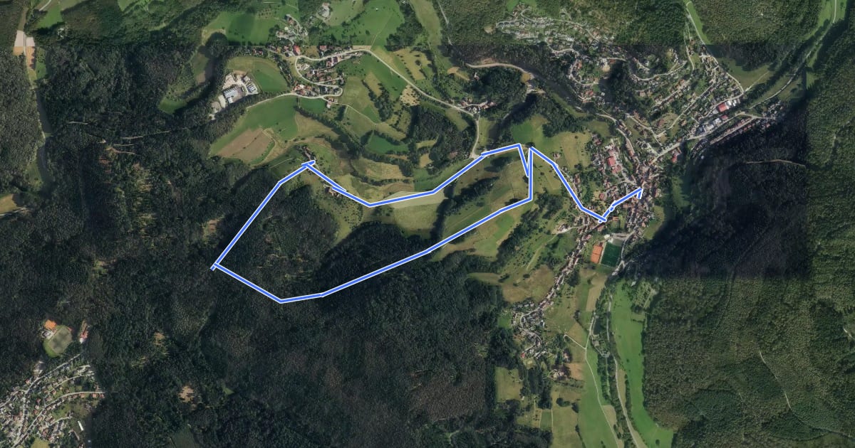 Маршрут Rundwanderweg Heiligkreuzsteinach 6: Heubach-Weg на спутниковом снимке