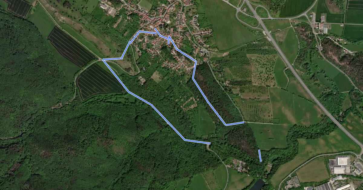Маршрут Rundwanderweg Heimburg (Harz) на спутниковом снимке