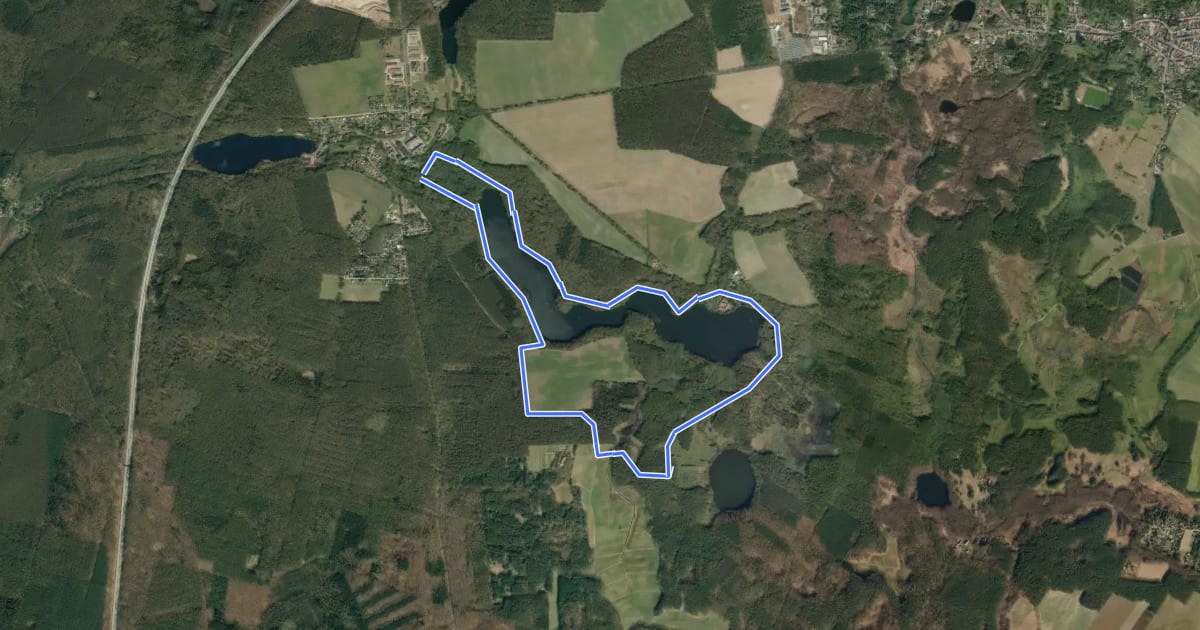 Маршрут Rundwanderweg Hellsee на спутниковом снимке