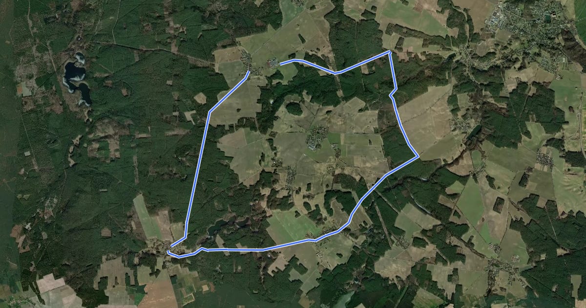 Маршрут Rundwanderweg Henzendorf-Treppeln-Göhlen на спутниковом снимке