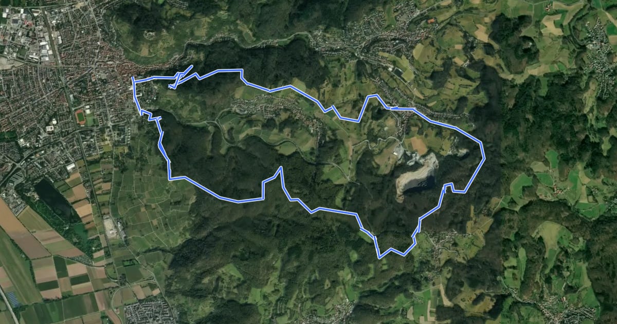 Маршрут Rundwanderweg Heppenheim 6: Hügelgrabwanderung на спутниковом снимке