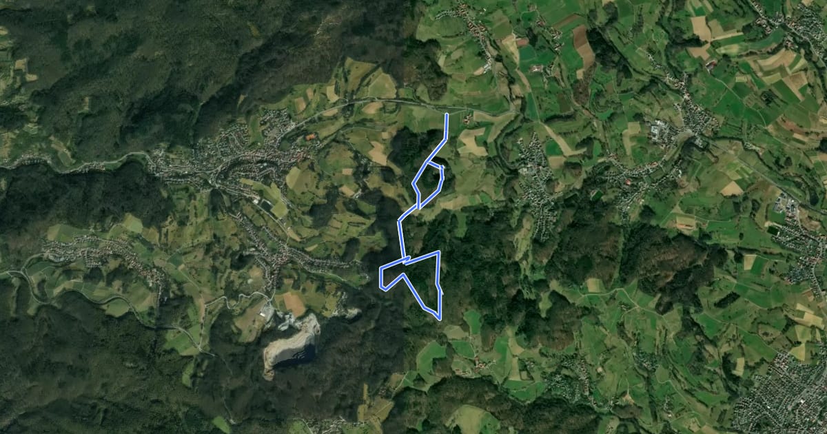Маршрут Rundwanderweg Heppenheim Guldenklinger Höhe 2: Salzkopfweg на спутниковом снимке
