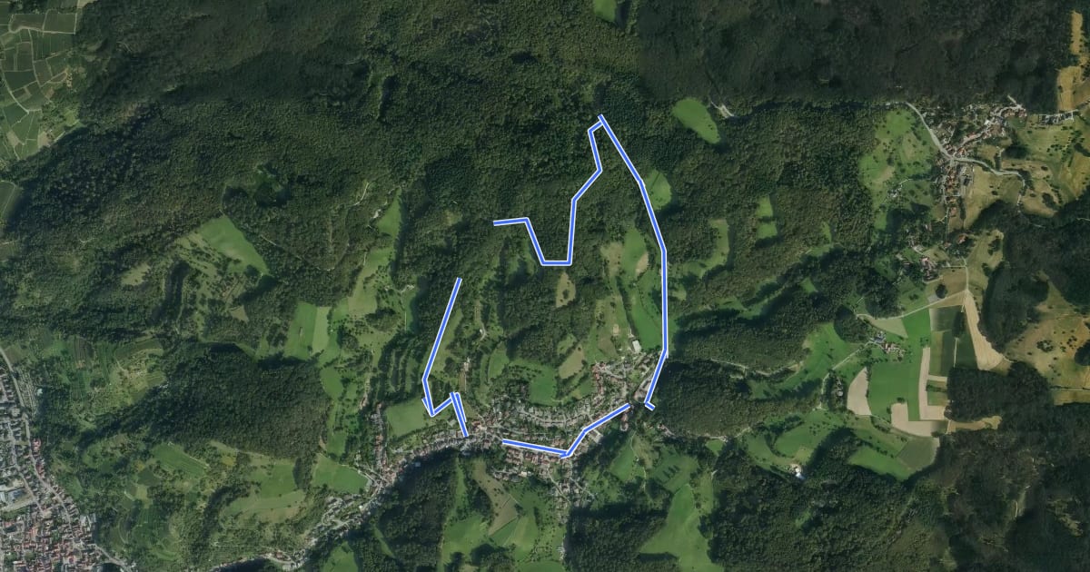 Маршрут Rundwanderweg Heppenheim Wolfslücke 2: Steinkopf-Weg на спутниковом снимке