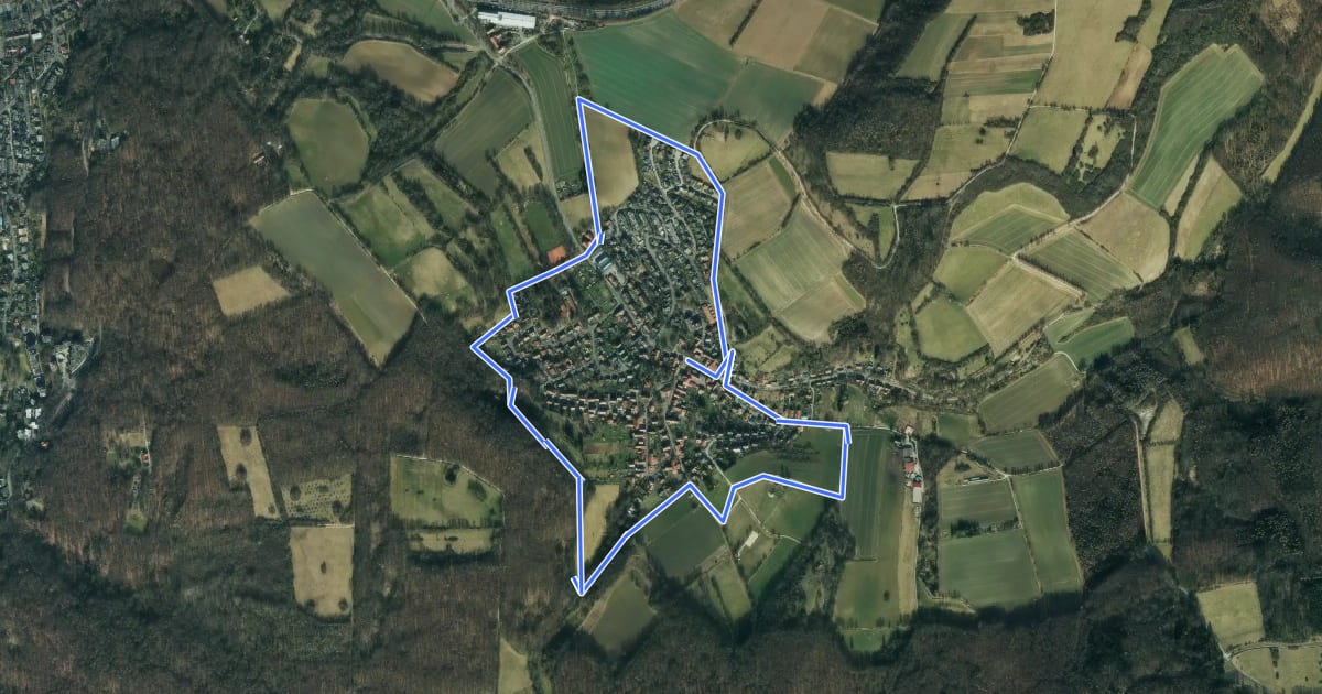 Маршрут Rundwanderweg Herberhausen - Tour grünes Dreieck на спутниковом снимке