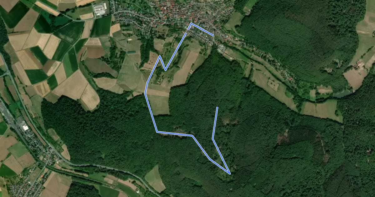 Маршрут Rundwanderweg Heubach 4 : Sandbuckel-Weg на спутниковом снимке