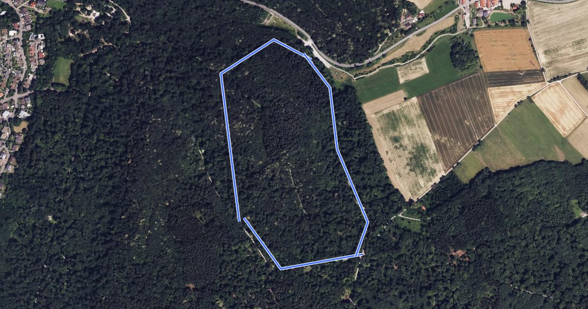 Маршрут Rundwanderweg Hirschgrund 9: Hirschgrund-Weg на спутниковом снимке