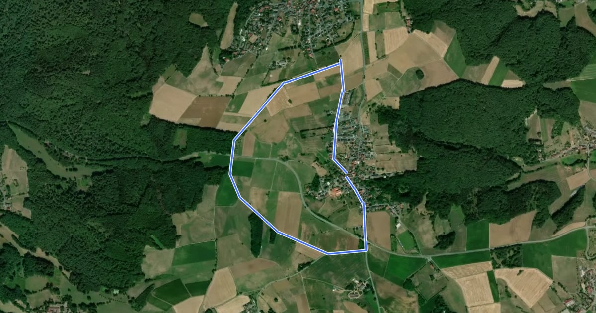 Маршрут Rundwanderweg Hummetroth 1 : Panorama-Weg на спутниковом снимке