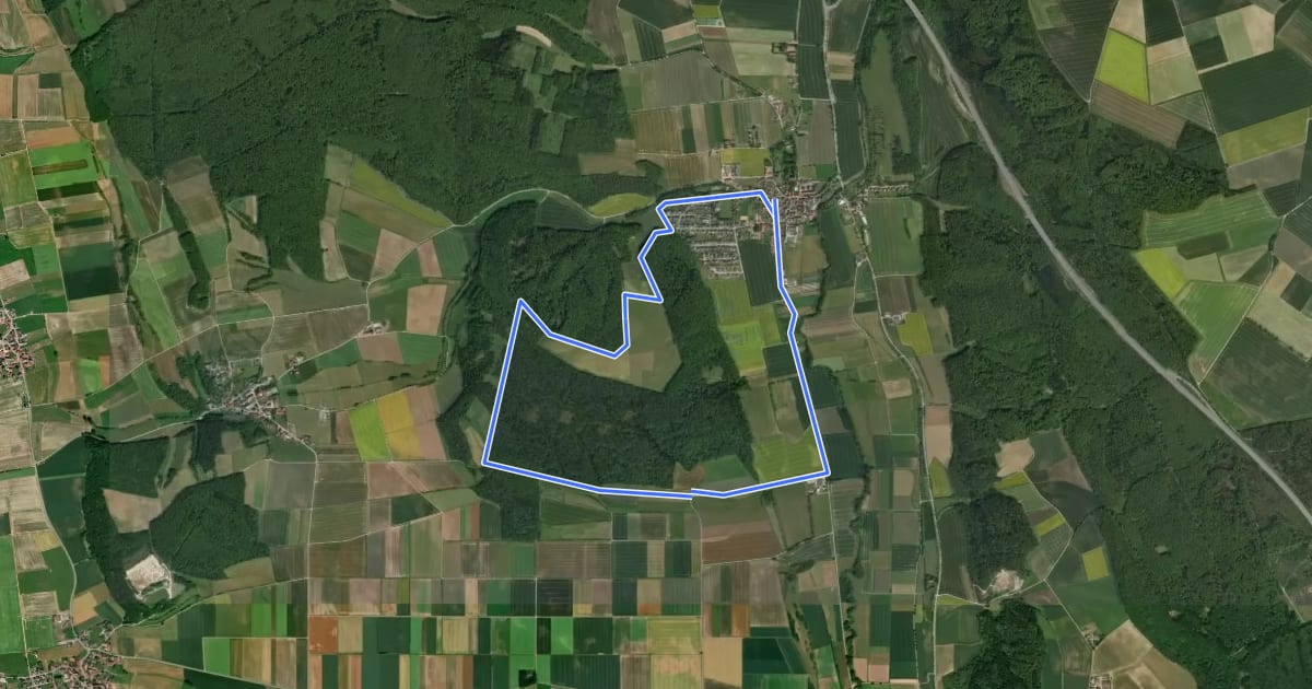 Маршрут Rundwanderweg "Iberg - Drei Steine - Mengerweg" WE4 на спутниковом снимке